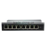 OEM 10/100/1000mbps LED RJ45 12V Ethernet Network Gigabit Switch 8 Port