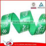 Christmas Snowflake Printed Satin Ribbon, DIY Handmade Materials for Sale thumbnail-4