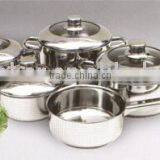 9pcs Stainless Steel Cookware Set