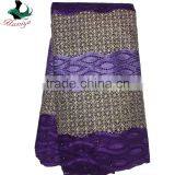 QXN21 Swiss Cotton Lace African Tulle Lace Embroidery Fabric Wholesale thumbnail-3