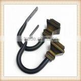 Black Metal Curtain Rod Hook