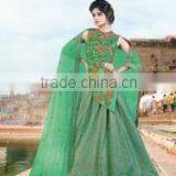 Graciousness Multi Color Jacquard Silk Lehenga Choli/Online Shopping Lehenga Choli thumbnail-6