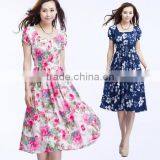 Beautiful Dress Fabric 100% Printed Spun Rayon Fabric for Women Dress thumbnail-3
