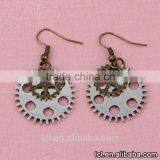 Cheap Fashion Imitation Jewelry Steampunk Clock Imitation Gold Earrings Party Dress New Made in China Yiwu thumbnail-3