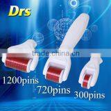 Microdermabrasion Needle Roller Derma Rolling System Hot Sale Derma Roller Kit 4 In 1 Derma Titanium Microneedle Derma Roller Skin Roller With 3 Seperated Rollers Replaceable 3 In 1 Derma Roller