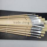 10 pc Art Nylon Brush, Oil Painting Brush With Aluminium Ferrule. Trade Assurance. thumbnail-4