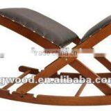 Foldable Rocking Chair Footstool/Wood Footrest thumbnail-1
