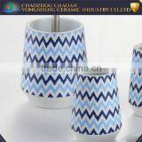 Most Popular Decal Fine Porcelain Bathroom Set With ISO Certificate thumbnail-3