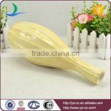 Yellow Embossed Stoneware Table Flower Vase YSv0042-01 thumbnail-5