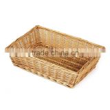 large wicker packing tray, wicker hamper basket, willow bread holder