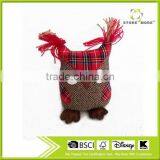 Store More Decorative Owl Woolen and Plaid Door Stopper - S Size thumbnail-1