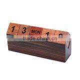 2017 Fashion Hot Sales Manually Wood Cube Calendar, Creative Calendar DIY Perpetual Calendar thumbnail-2