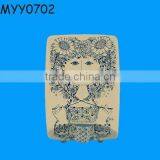 Hand Painted Ceramic Wall Candle Sconce thumbnail-1