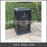Arlau Aluminum Alloy Shopping Mall Trash Can thumbnail-1