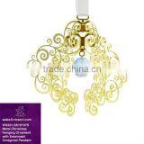 Hot Sale Metal Christmas Hanging Ornament Stand With Crystals From SWAROVSKI Octagonal Pendant WS331-SS10107S thumbnail-1