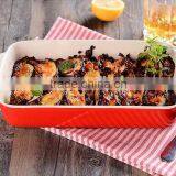 2017 Colorful Glazed Stoneware Baking Pan Dishes Custom Ceramic Bakeware Sets thumbnail-4