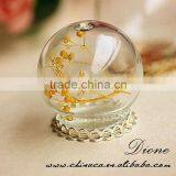 Vintage Style Jewelry Antiqued Bronze Flower Cap Bail Wish Vial Drop Glass Bottle Pendant Vial thumbnail-6