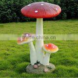 Garden Mushroom Sculpture Decor Garden Wild Mushroom Figurine thumbnail-2