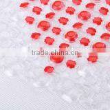 Transparent Oval PVC Anti Slip Bath Mat With Heart Pattern/bathroom Mat thumbnail-2