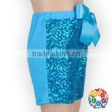 Girls Blue Sparkle Sequin Girls Birthday Sequin Shorts thumbnail-1