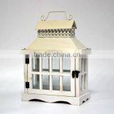 Outdoor Handmade Hanging Rustic Wooden Candle Lantern thumbnail-1