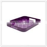 China Factory Direct Melamine Plastic Hotel Coffee Trays With Handles thumbnail-5