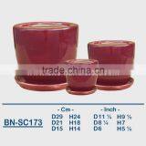 Vietnamese Ceramic Glazed Indoor Pot/ Indoor Planter BN-SC173 thumbnail-1