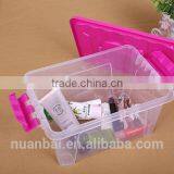 9L Toys Kits Clear Large Plastic Storage Bin&Box With Lids thumbnail-2