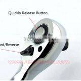 1/2" 3/8" 1/4" Ratchet Wrench (Socket Set) Quick Release Wrench 72t Cr-v thumbnail-4