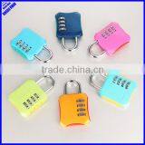 Colored 4 Digit Zinc Alloy Travel Decoration Password Padlock