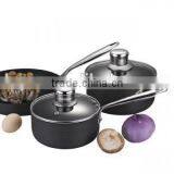 7pcs Pressed Heat Resistance Painting Aluminum Nonstick Cookware Set