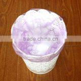 Plastic Lace Brim Garbage Can in Round Shape thumbnail-6
