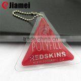 Waterproof Clear Plastic PVC Down Inflation Hangtag With Feather Inside