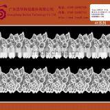 Wavy Elegant Tricot Embroidered Sex Nylon Lace Trim Fabric for Lady's Garments thumbnail-6