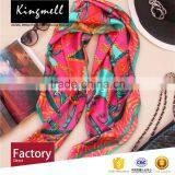 Customizable Colorful Satin Silk Scarves With Top Quality thumbnail-2
