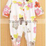 100% Cotton Cute Long Sleeve Infant Girl Jumpsuit thumbnail-1