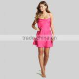 2017 Women's Satin Cowl Neck Dress Sleeveless Sexy Dress HSH6006 thumbnail-3