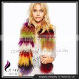 CX-S-30 Fashion Luxury Genuine Whole Real Mongolian Lamb Fur Shawl thumbnail-1