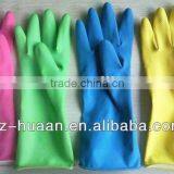 Popular Bicolor Long Sleeve Household Latex/rubber Gloves thumbnail-1