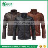 New Fashion Winter Mens Motorcycle Leather Jacket for Sale thumbnail-1