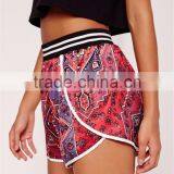 Custom Design Floral Print Hot Shorts Sports Waistband Printed Runner Shorts Multi thumbnail-6