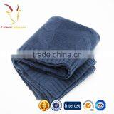 Pure Cable Knitted Cashmere Blanket Knit Cable Baby Blanket thumbnail-2