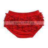 Suitable for All Season 2017 Design for Kids Shorts Wholesale Solid Ruffle Shorts Baby Organic Cotton Bloomers thumbnail-5