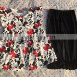 Ruffle Little Girl Boutique Remake Clothing Sets 2016 Wholesale Kids Clothes Summer Spring Red Stripes Girls Remake Outfits thumbnail-6