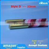 Metal Aglets DIY Shoelaces Cylinder Tips Repair Replacement Ends Silver & Gold - Customized Color/Package/Logo Round Shape Tips thumbnail-2