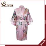 Satin wedding robes silk bridal party bathrobes robe de soiree RS1-0022