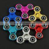Electroplated Metal Color Fingertips Gyro Toys Finger Decompression Triangle Gyro Manufacturers thumbnail-2