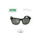 Fashion Folding Real D MI Circular Polarized 3D Glasses / Plastic 3D Eyewear Glasses