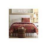 Red Patchwork Quilt Bedding Set Cotton With Twin / Full / Queen / King Size thumbnail-1