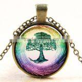 XP-TGN-LT-110 Best Price Diy Image Glass Cabochon Mandala Time Gemstone Necklace For Gift thumbnail-2